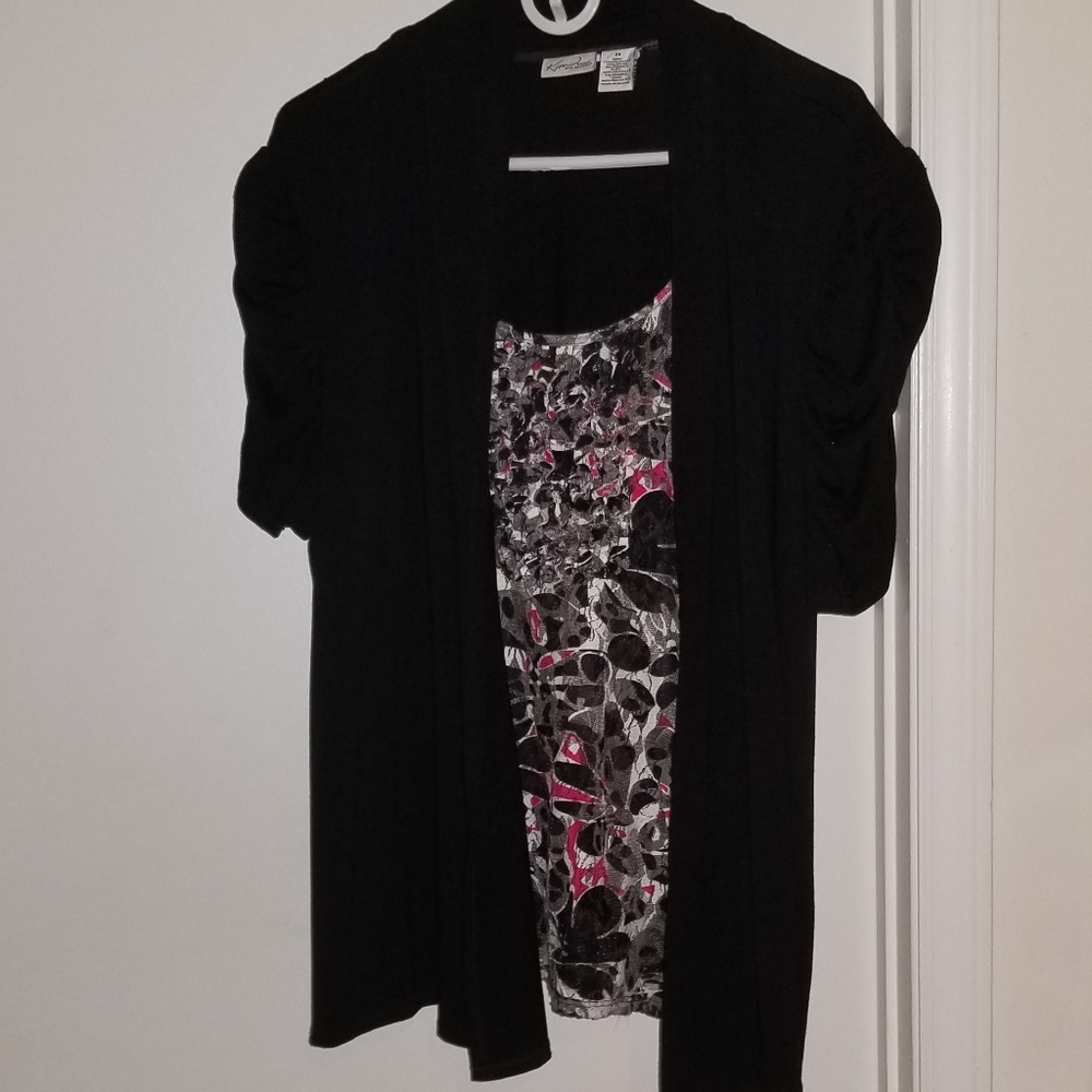 Kim Rogers 2 for 1 tee & cardigan set